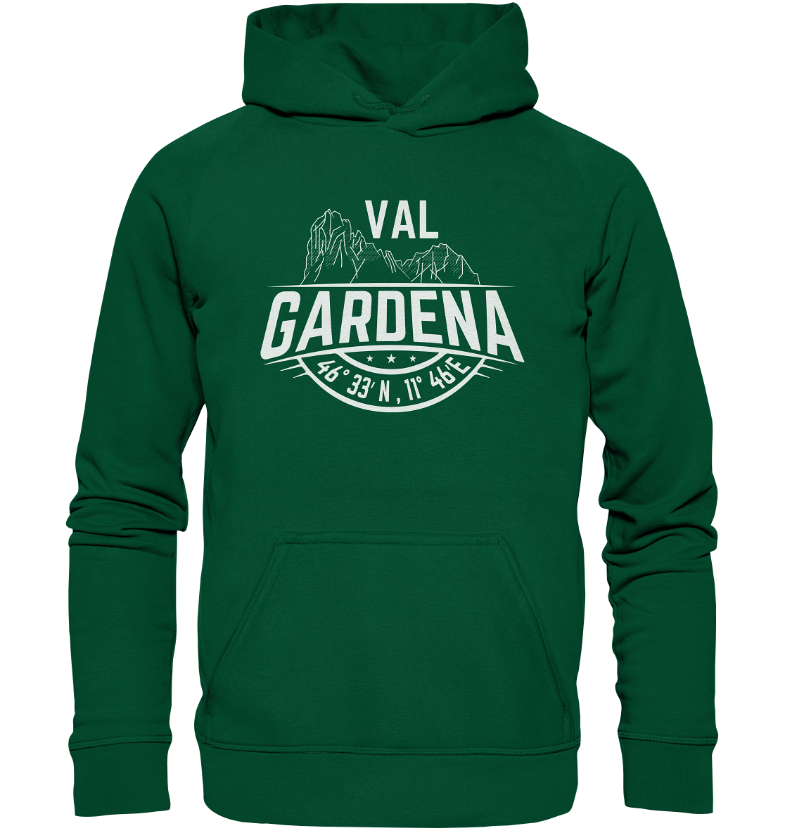 Val Gardena Koordinaten - Herren Hoodie