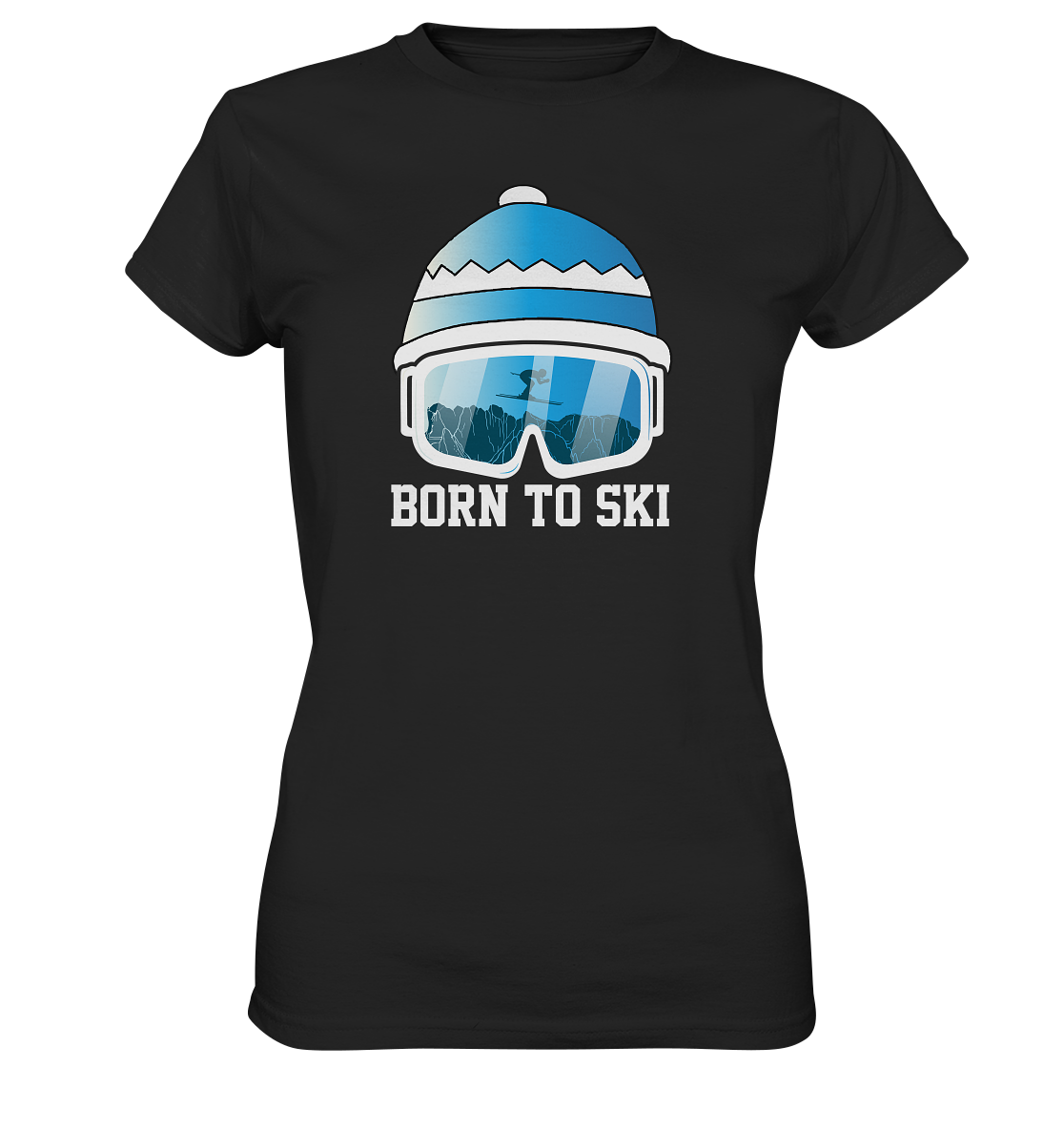 Born to ski - Women Premium T-Shirt