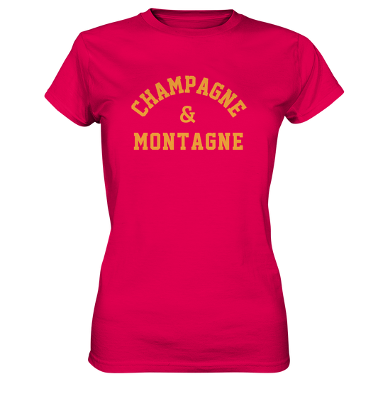 Champagne e montagne - Damen Premium T-Shirt