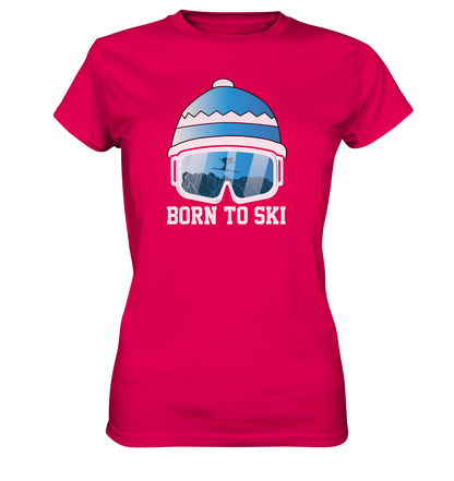 Born to ski - Women Premium T-Shirt