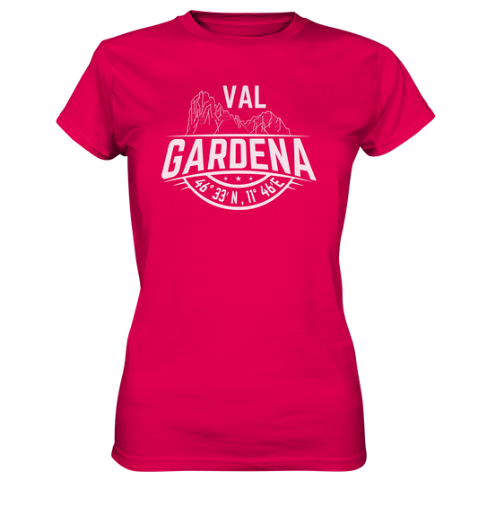 Val Gardena Koordinaten - Damen Premium T-Shirt