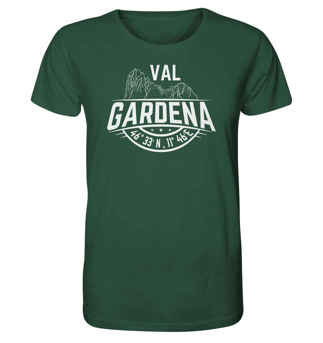 Val Gardena Koordinaten - Herren Premium T-Shirt
