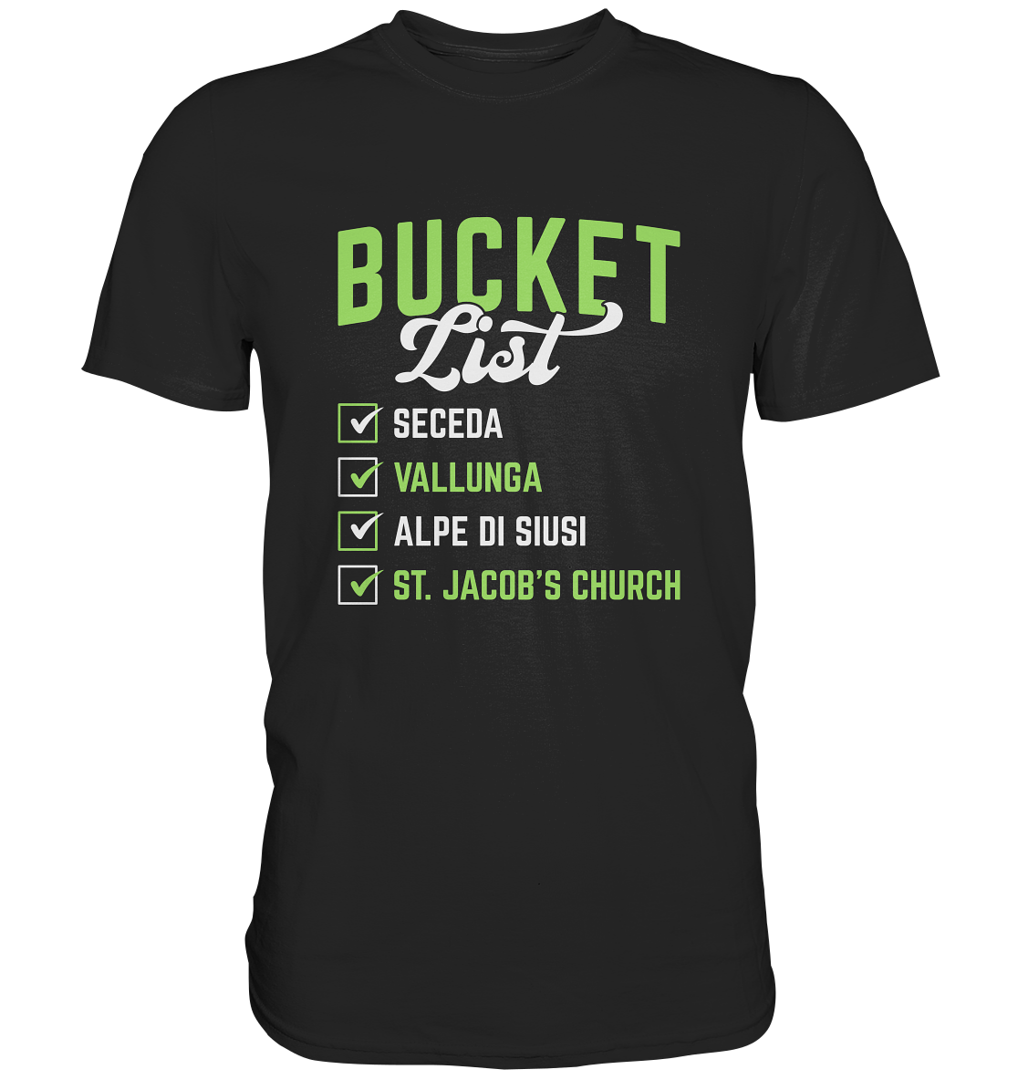 Bucket List - Men Premium T-Shirt